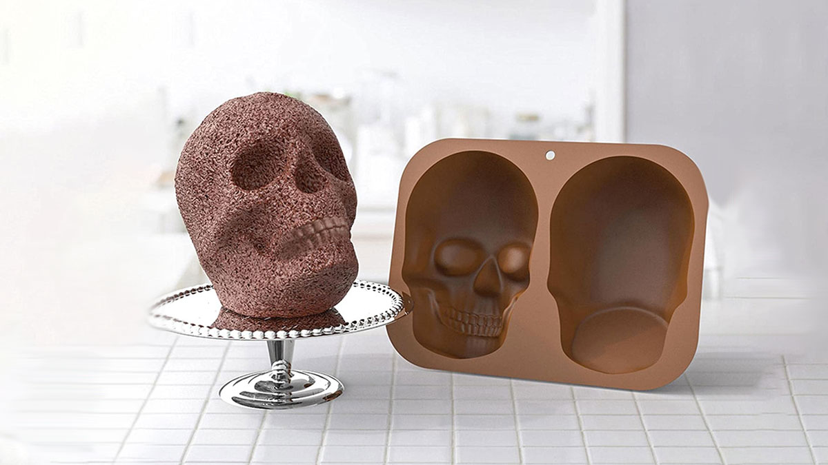 Skull 3D Silicone Mold for Cakes