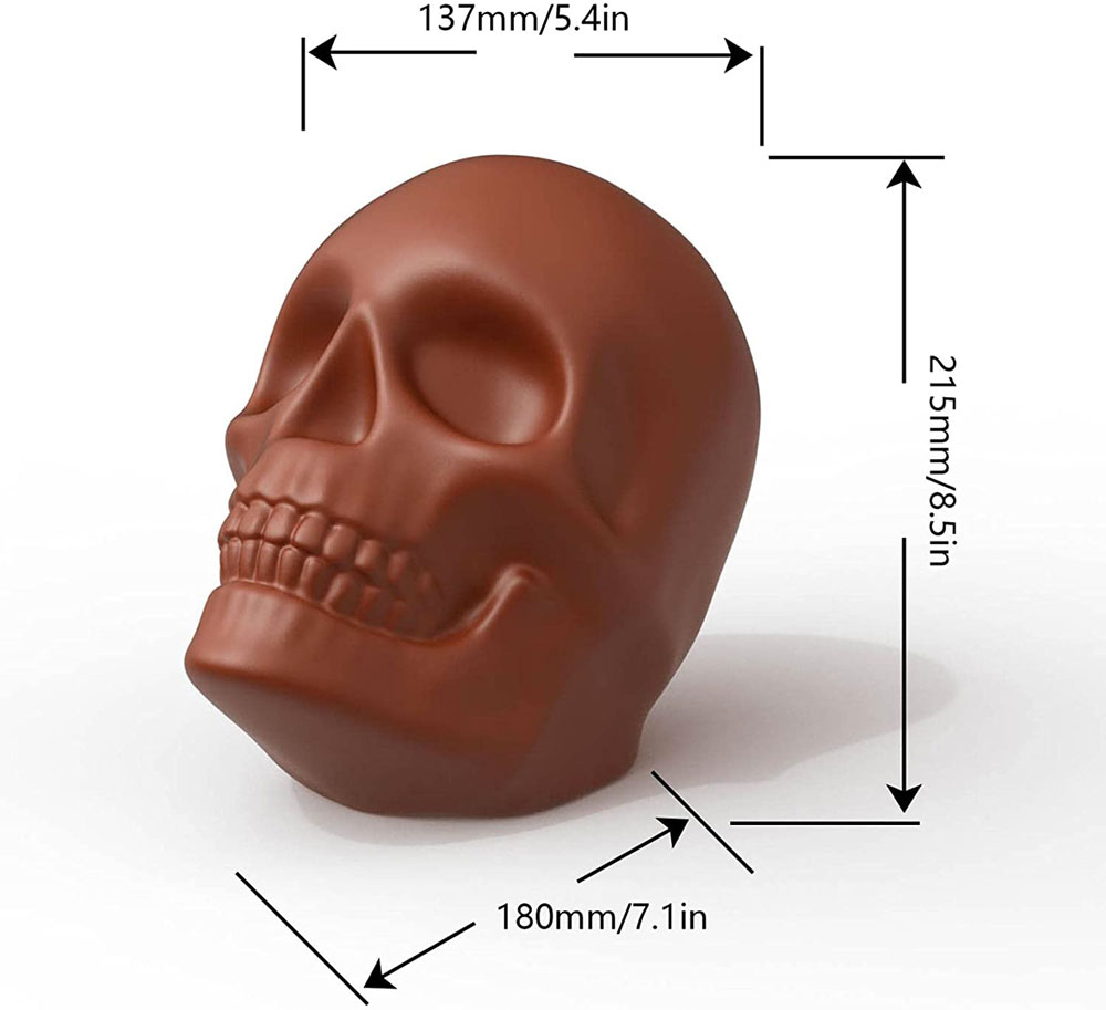 Skull 3D Silicone Mold for Cakes