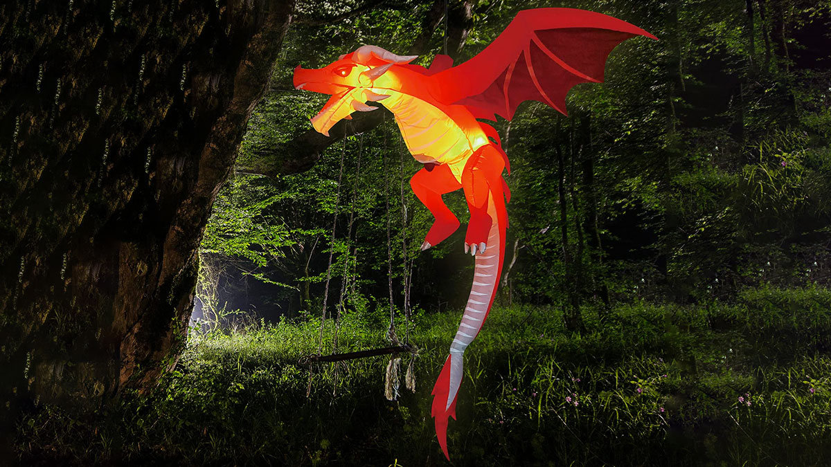 Flying LED Dragon 5 Inflatable Majesty