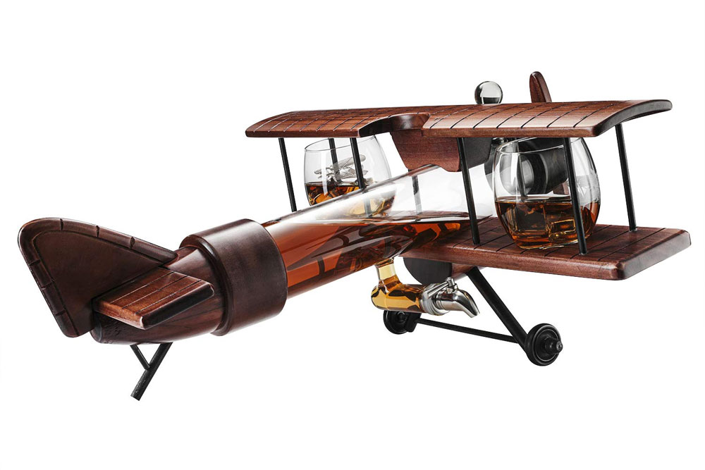 Airplane Whiskey Set Sky High Decanter