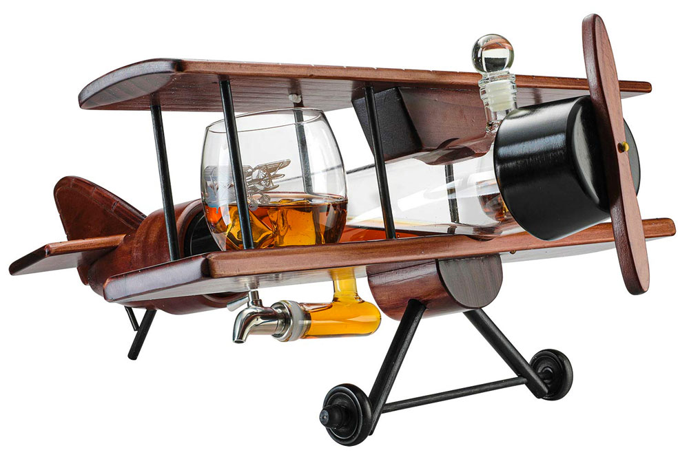 Airplane Whiskey Set Sky High Decanter