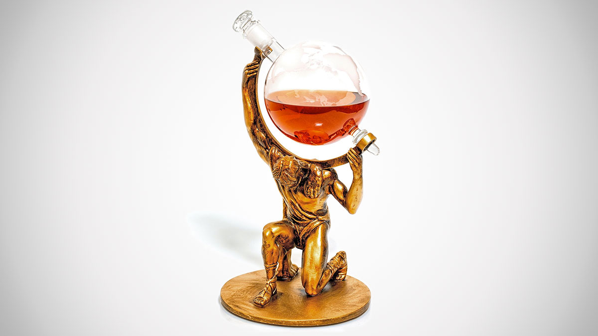 Atlas Globe Spirit Decanter Set