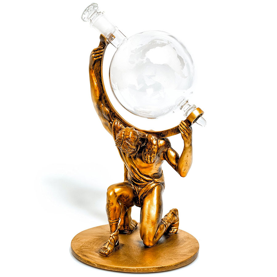 Atlas Globe Spirit Decanter Set