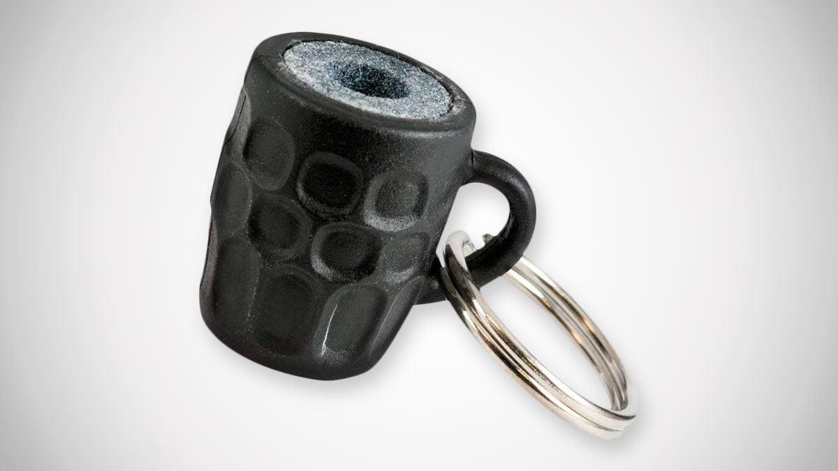 Beer Stein Dart Sharpener Keychain