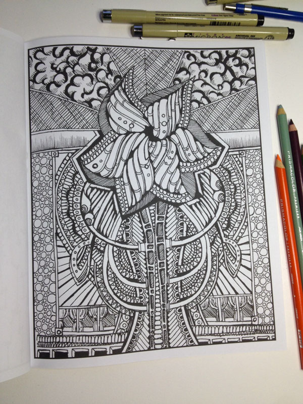 Grandmaster Ink Artist Advanced Maze Coloring Book