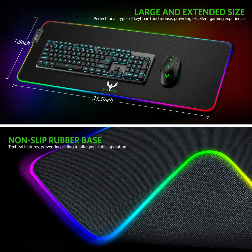 Blade Hawks RGB Gaming Desk Pad