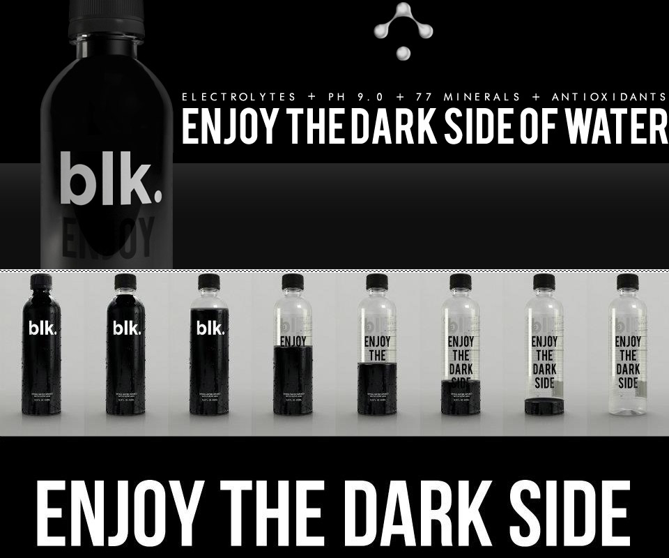 blk Jet Black Spring Water