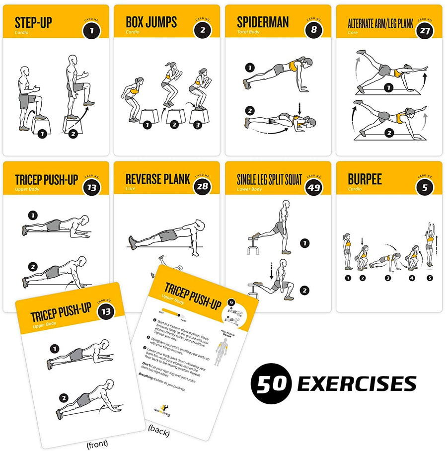 Bodyweight Exercise Deck Trio