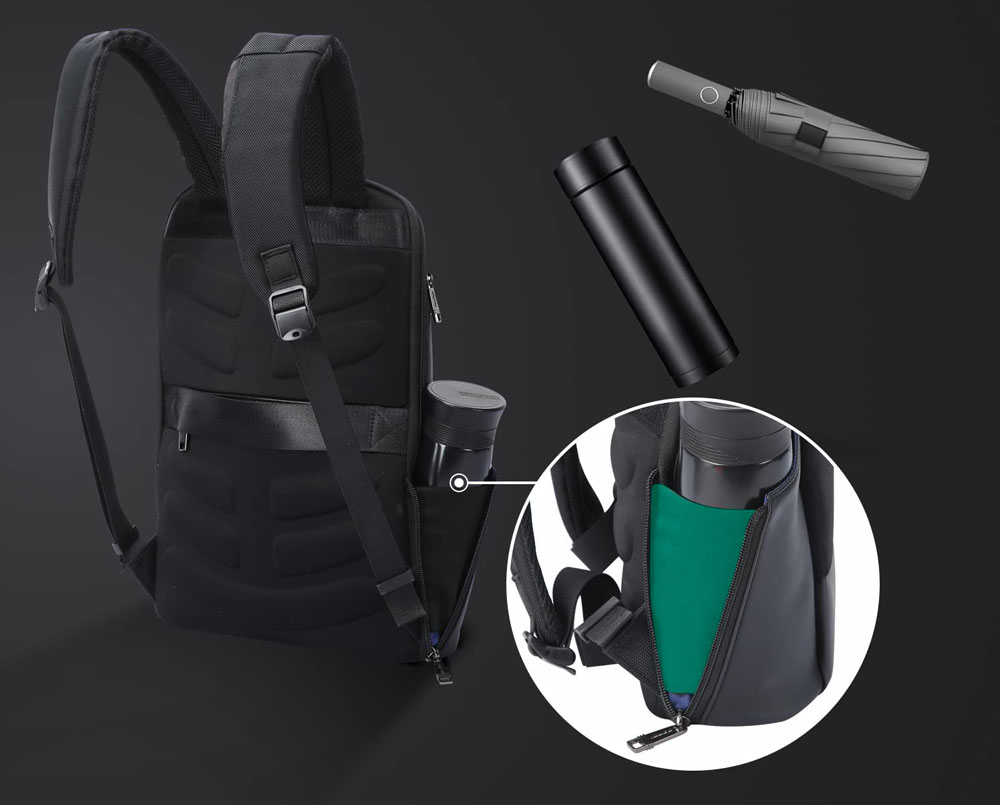 BOPAI Sleek Laptop Backpack with Hydration Access