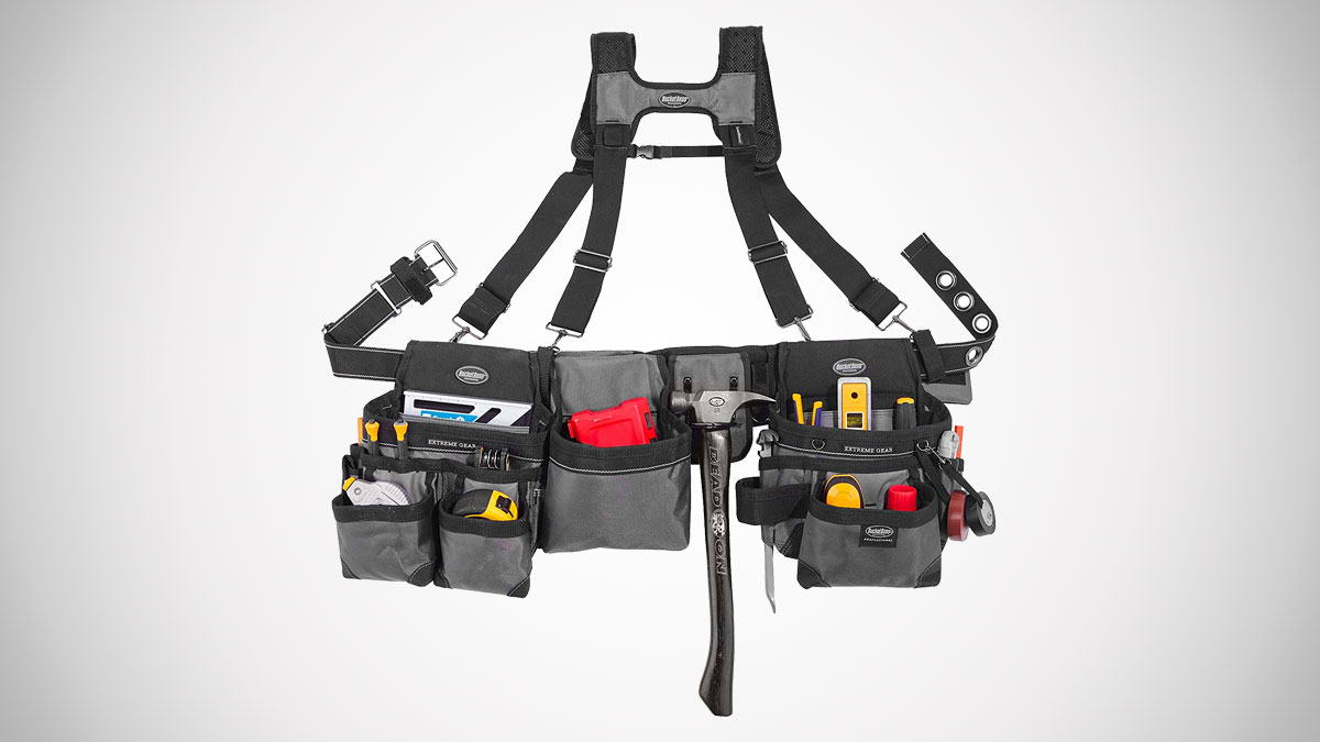 Bucket Boss Triple Pouch Tool Belt