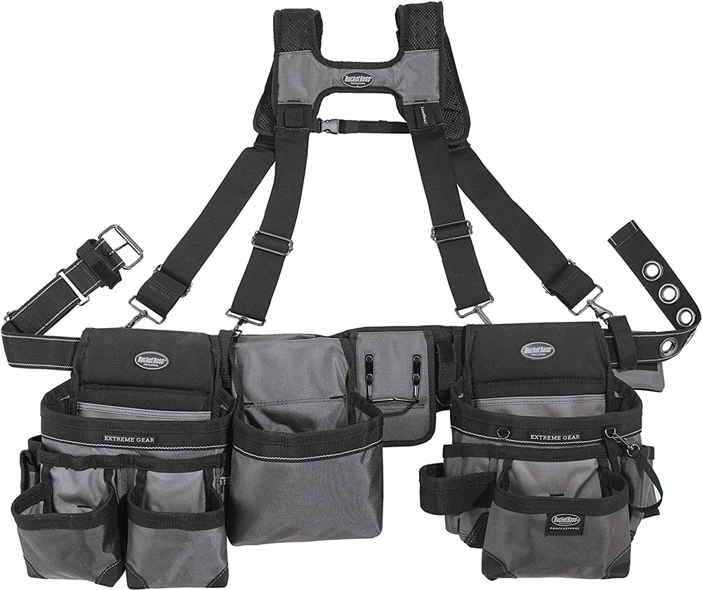 Bucket Boss Triple Pouch Tool Belt