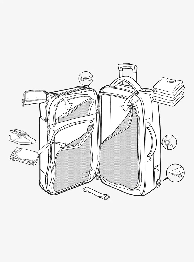 Burton 116L Wheelie Sub Travelers Closet