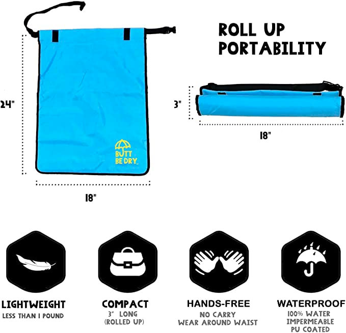 Butt Be Dry Portable Waterproof Blanket