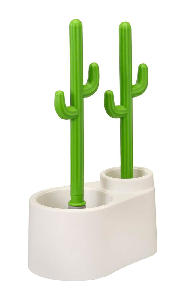 Cactus Bathroom Cleaning Set with Cactus Handles