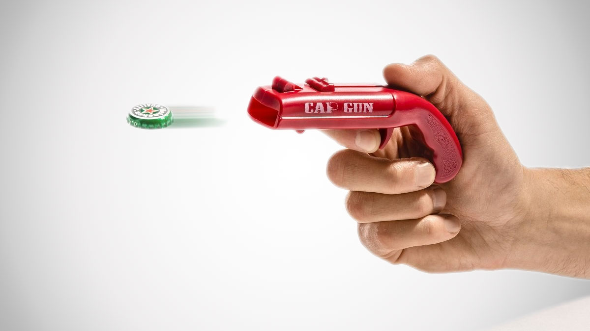 Cap Gun Party Set Bottle Opener Shooter