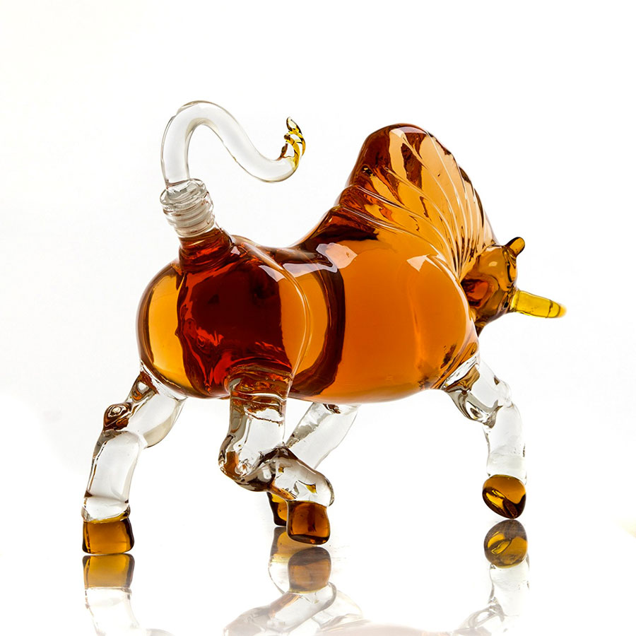 Charging Bull Decanter Toro Spirit