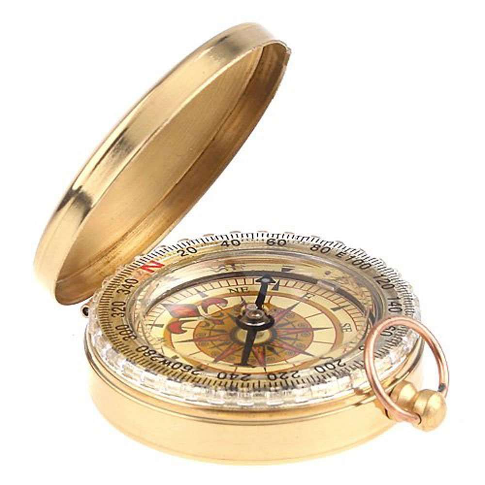 Vintage Copper Pocket Compass