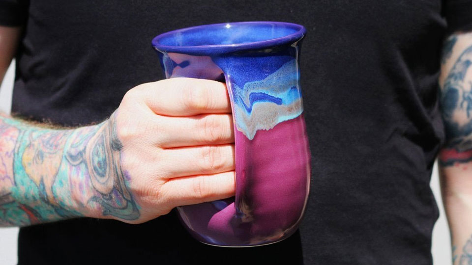 Handwarmer Mugs from Clay in Motion