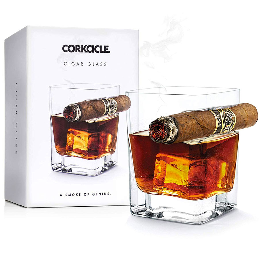 Corkcicle Cigar Glass Whiskey Cigar Companion