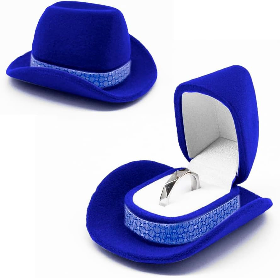 Cowboy Hat Ring Presentation Box