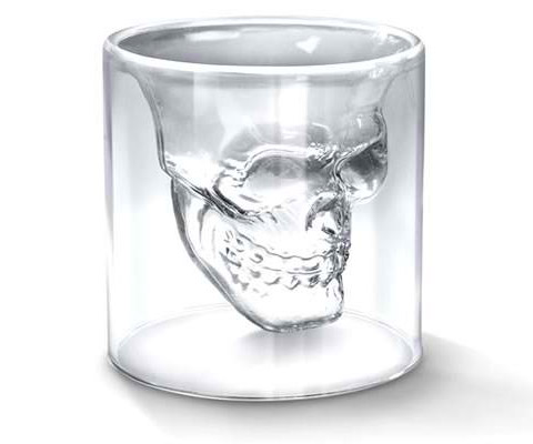 Doomed Skull Shot Glass Mayan Apocalypse Elixir