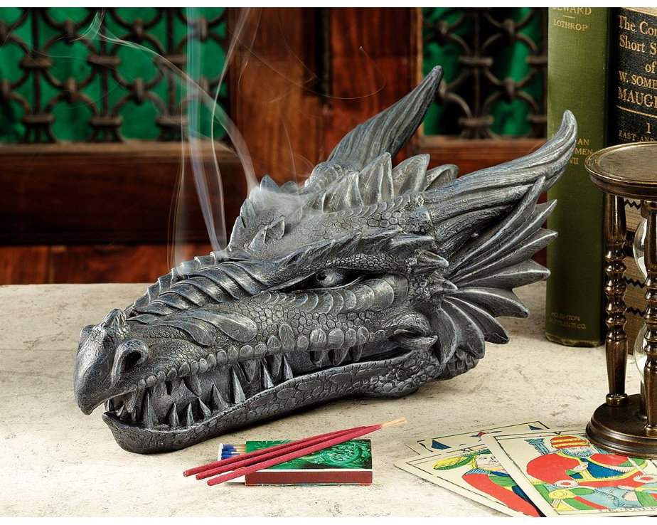 Dragon Incense Chest Gothic Firebreathing Box