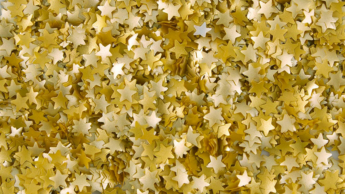 Edible Glitter Gold Star Delights