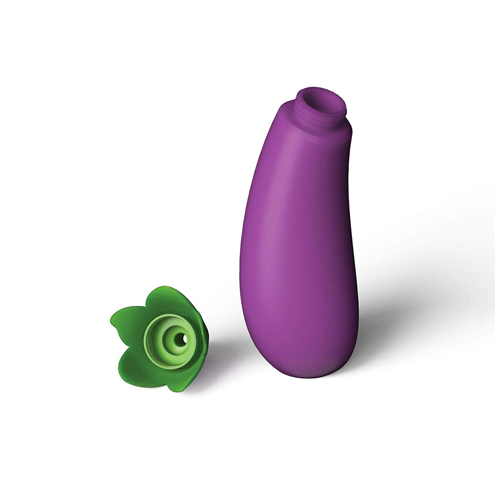 Eggplant Sauce Bottle Anatomical Emoji Mayo Dispenser