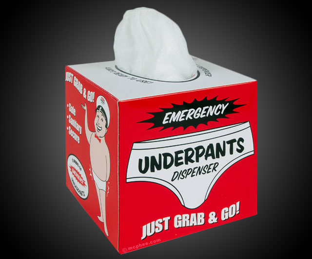 Emergency Underpants Dispenser 5Pack