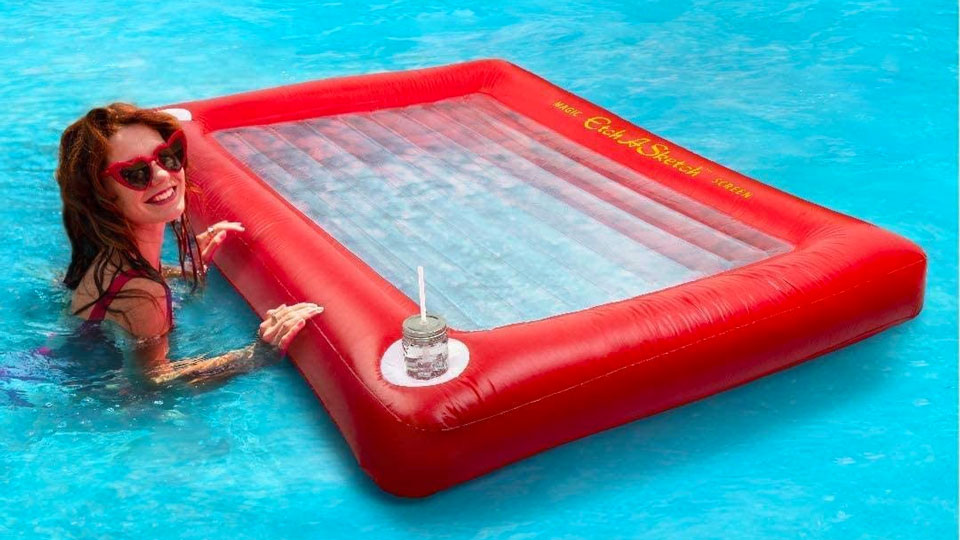 Etch A Sketch Floating Raft