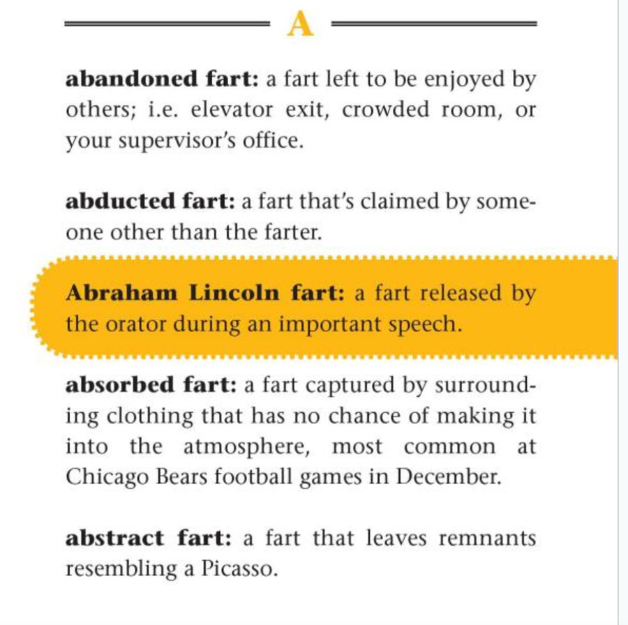 The Fart Dictionary Whimsical Gas Guide