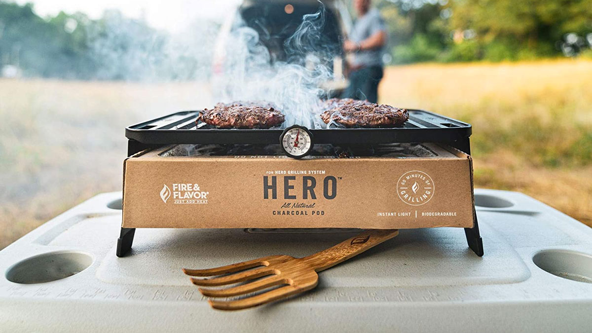 HERO Portable Charcoal Grill Pod