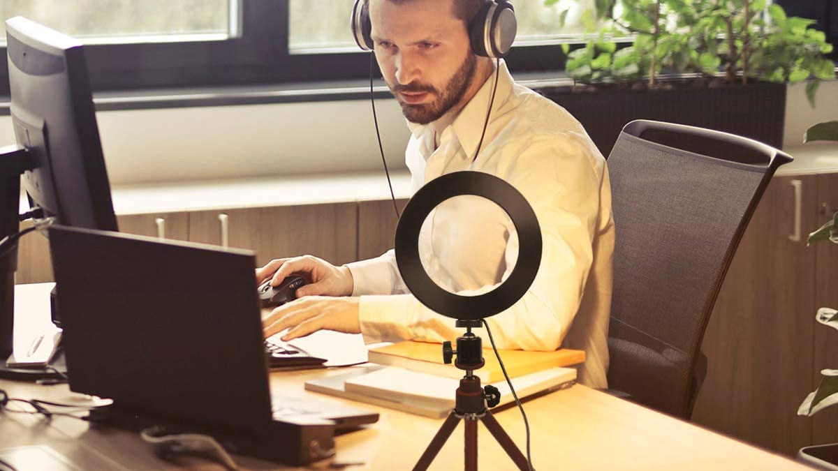 Flattering Ring Light for Video Calls