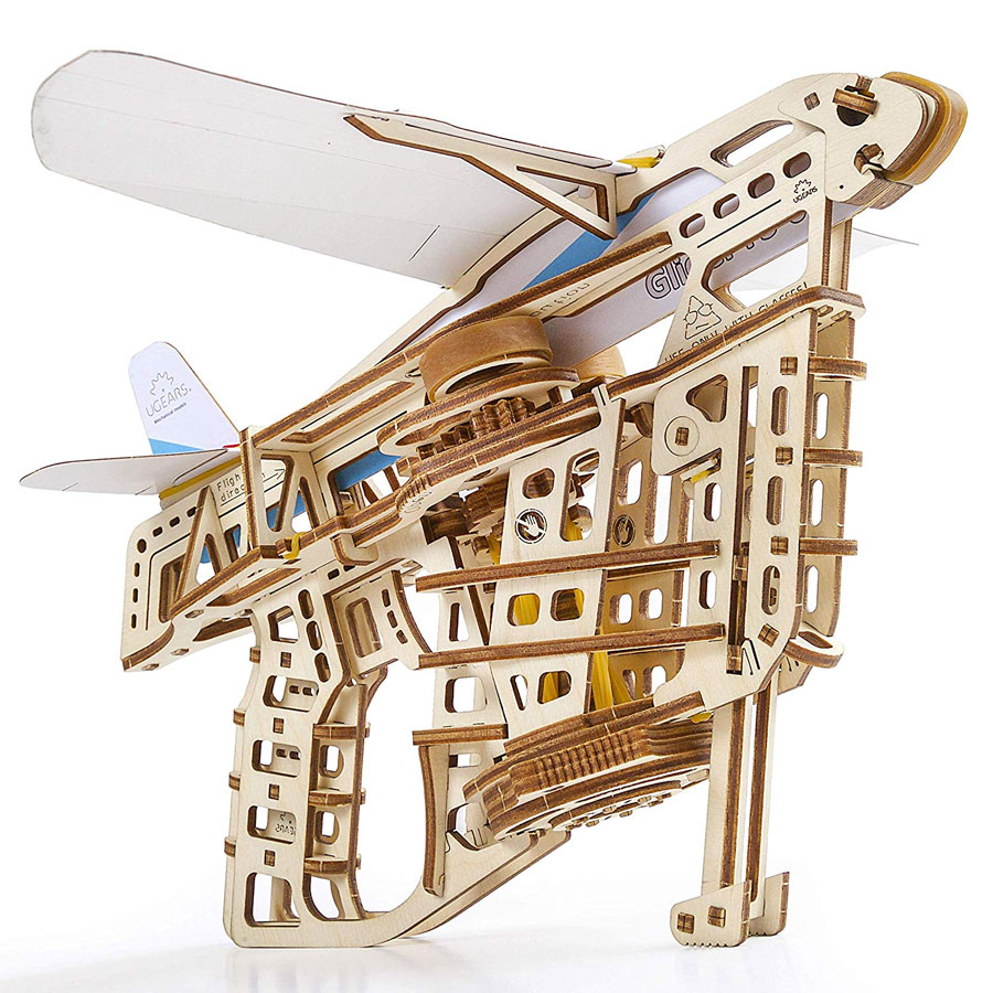 UGEARS Flight Starter Mechanical Paper Plane Launcher