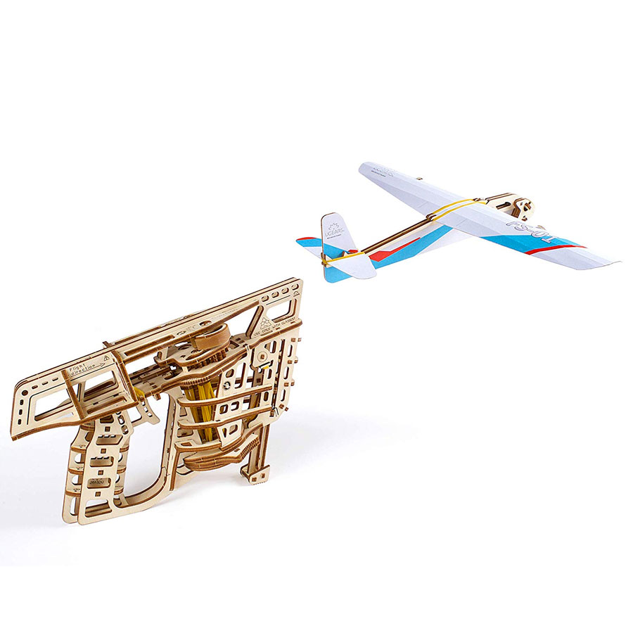 UGEARS Flight Starter Mechanical Paper Plane Launcher