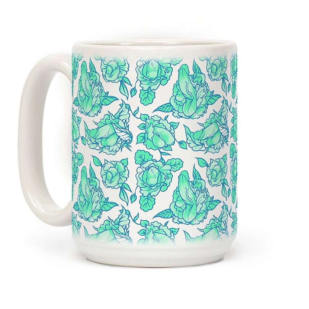 HUMAN Floral Phallus Coffee Cup