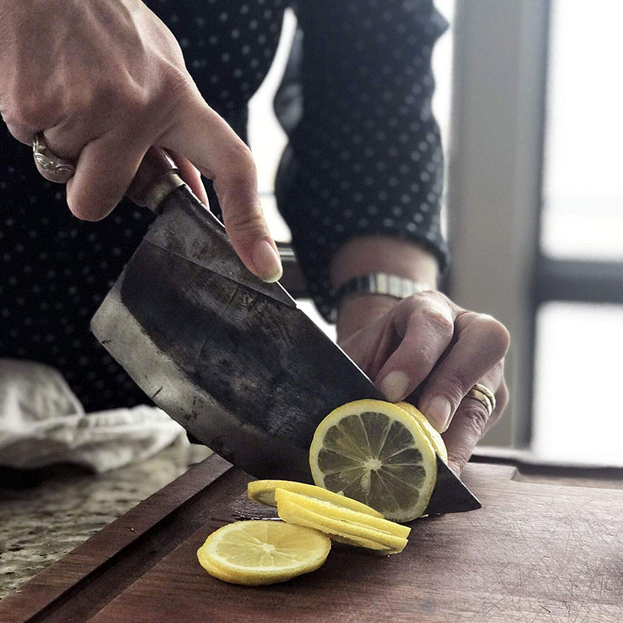 Thai Artisan Moon Cleaver Knife