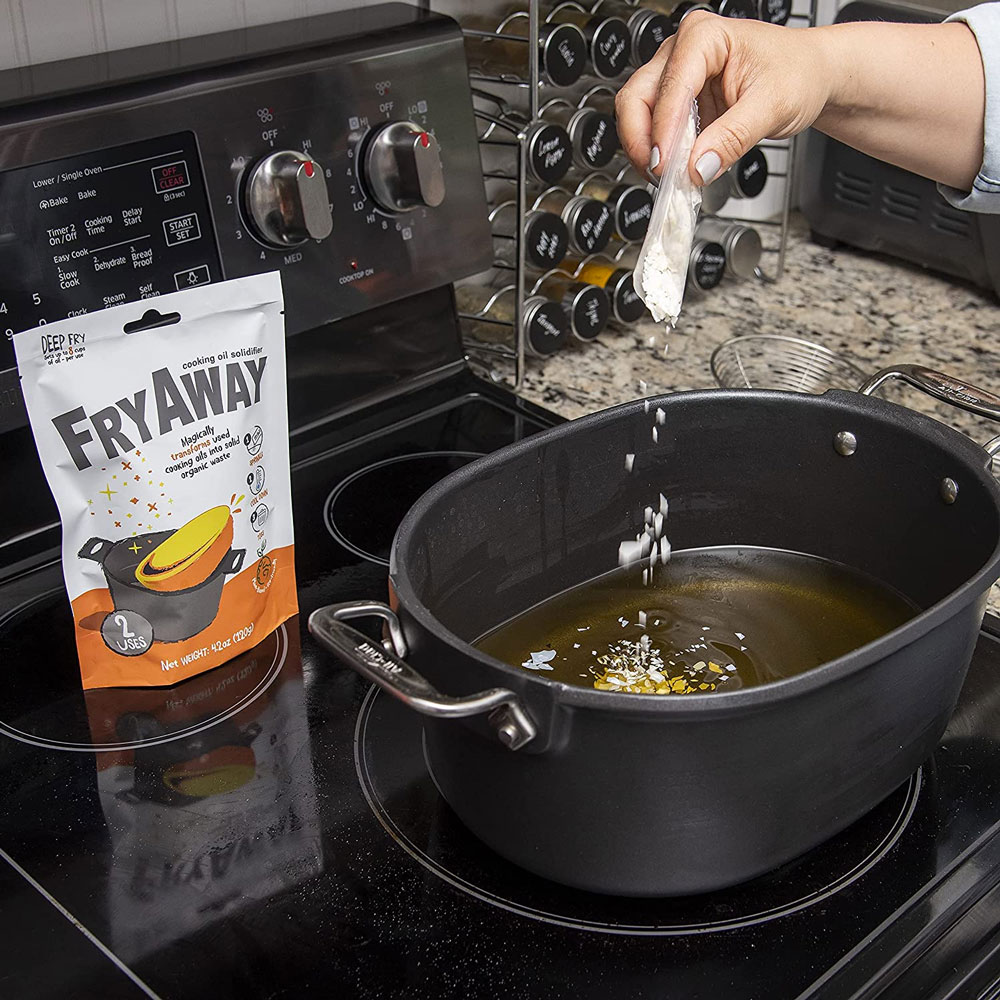 FryAway Solidifier Pan Deep Fry Packs