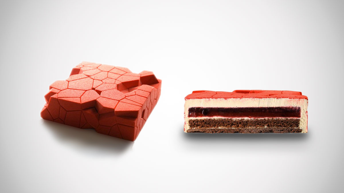 Geometric Silicone Pastry Molds by Dinara Kasko