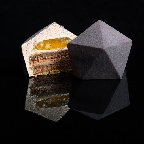 Geometric Silicone Pastry Molds by Dinara Kasko