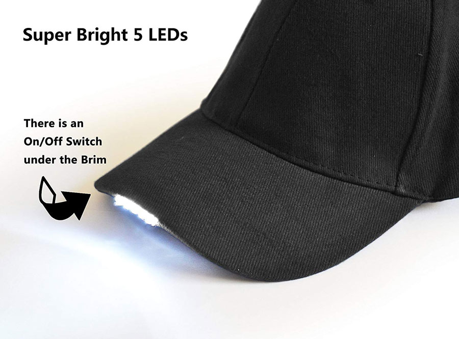 HandsFree Illuminating LED Baseball Cap