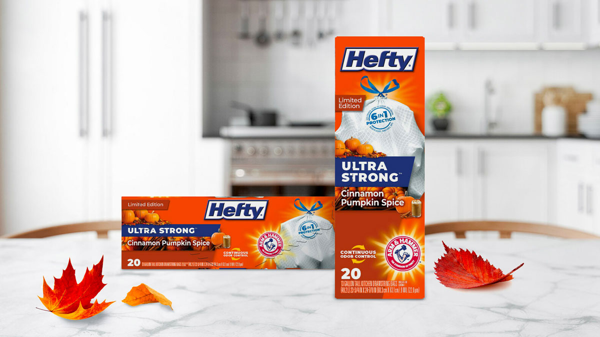 Hefty Pumpkin Spice Scented Trash Bags