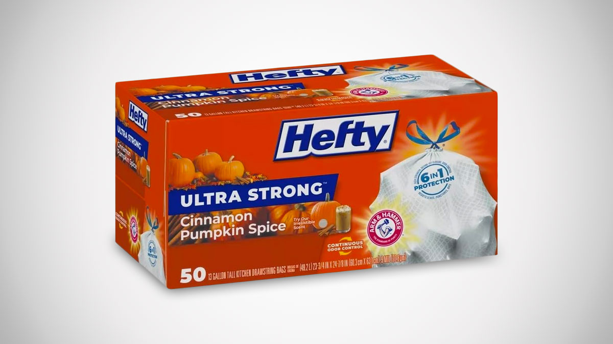 Hefty Pumpkin Spice Scented Trash Bags