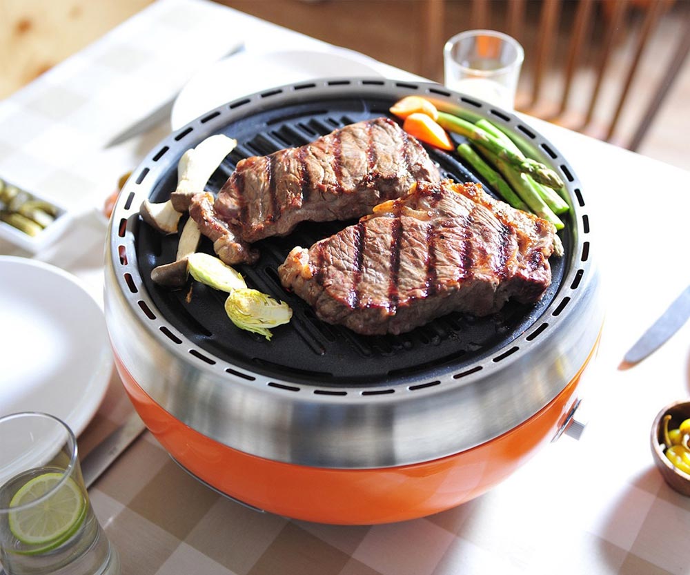 Homping Grill Compact Charcoal Cooking