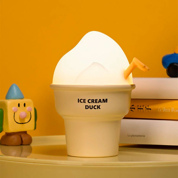 Ice Cream Duck Night Light Quirky Vanilla Duck Butt Lamp