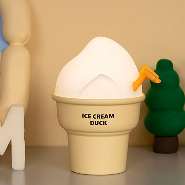 Ice Cream Duck Night Light Quirky Vanilla Duck Butt Lamp