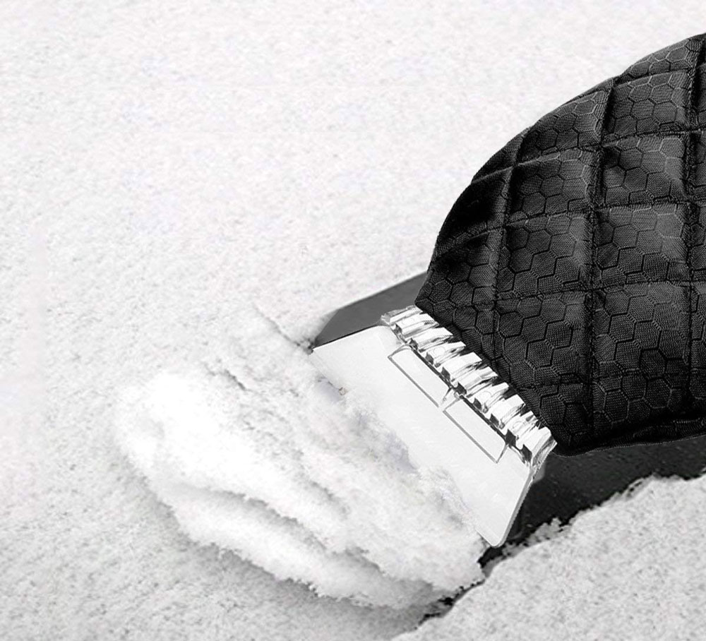 Ice Scraper Mitts FleeceLined Winter Essential