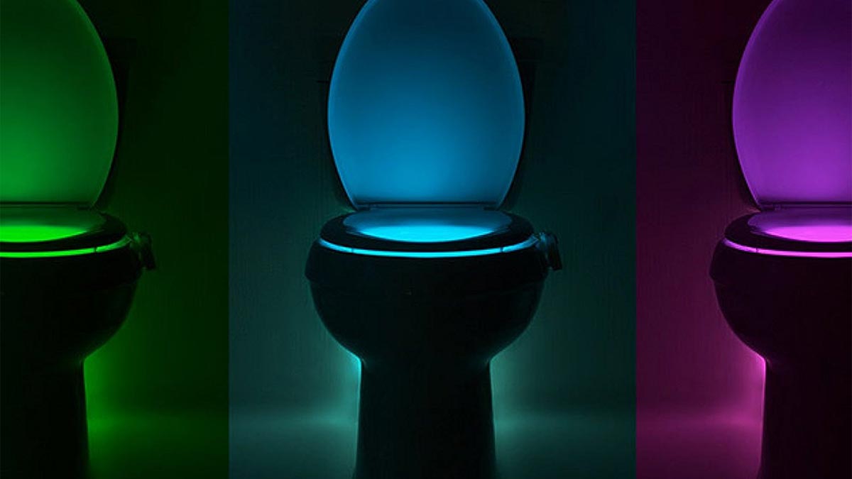 IllumiBowl Night Light Colorful Toilet Gadget