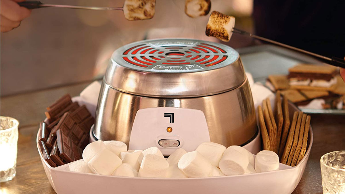 Indoor Flameless Smores Roaster Set