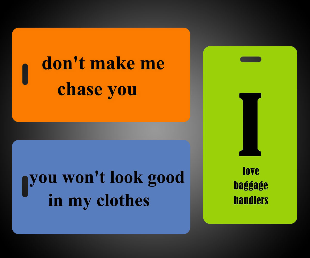 Inventive Travelware Acrylic Luggage Tags